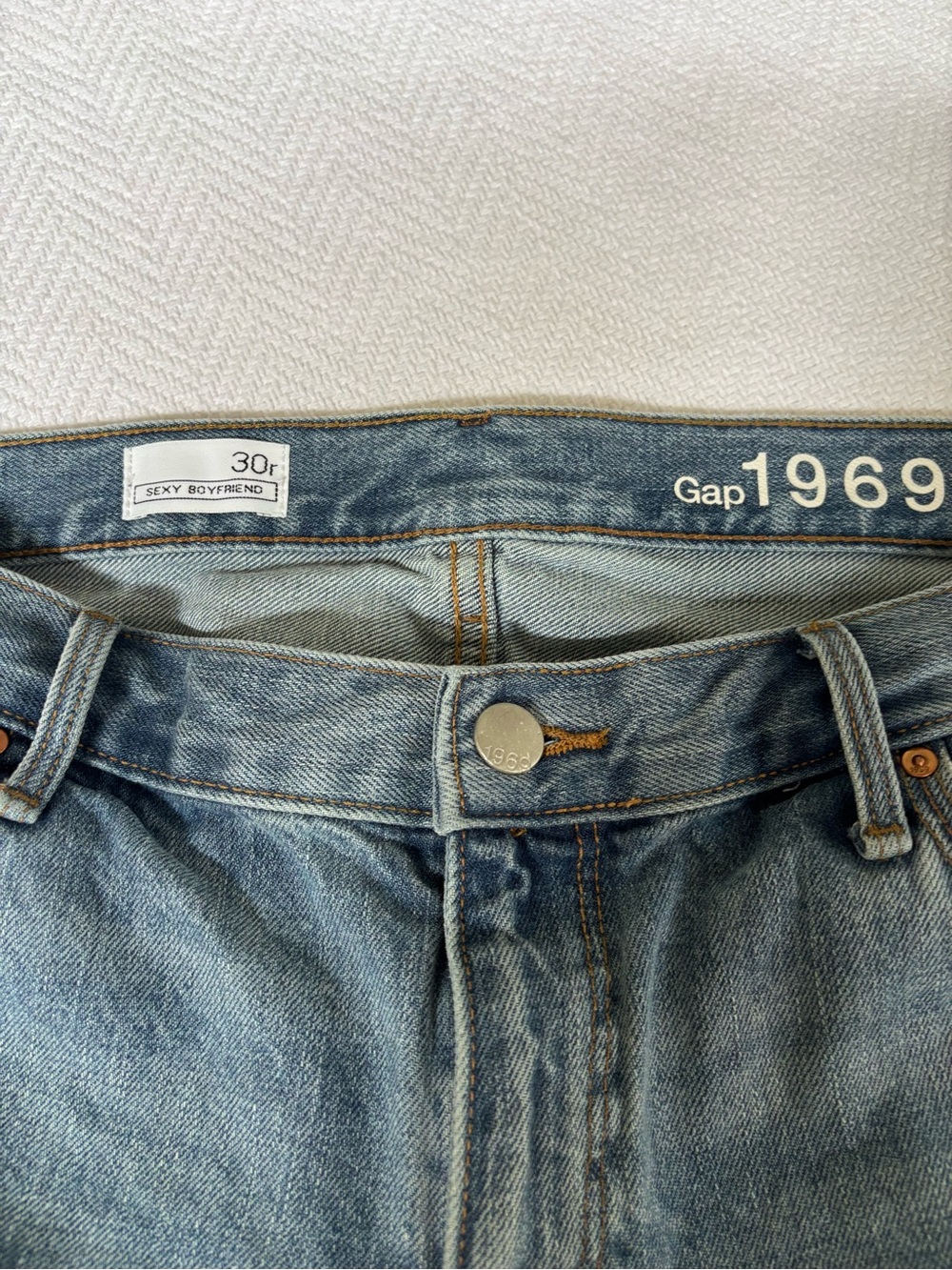 GAP 1969 Sexy Boyfriend Jeans - Light Blue